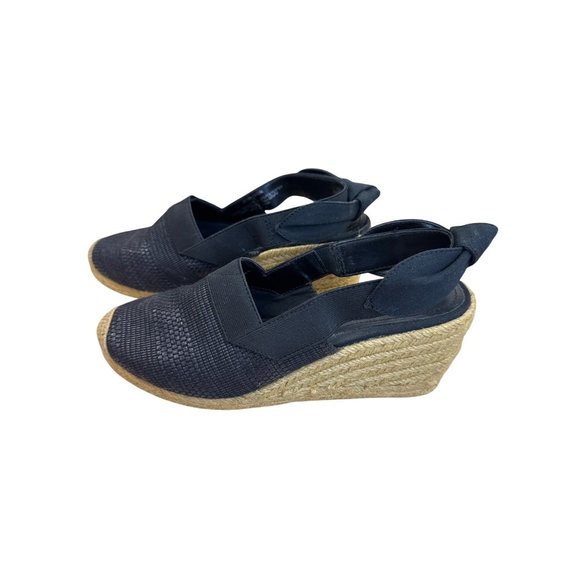 Lauren Ralph Lauren Womens Black Espadrille Wedge Sandals Shoes 7 SKU 7986 - Picture 4 of 12